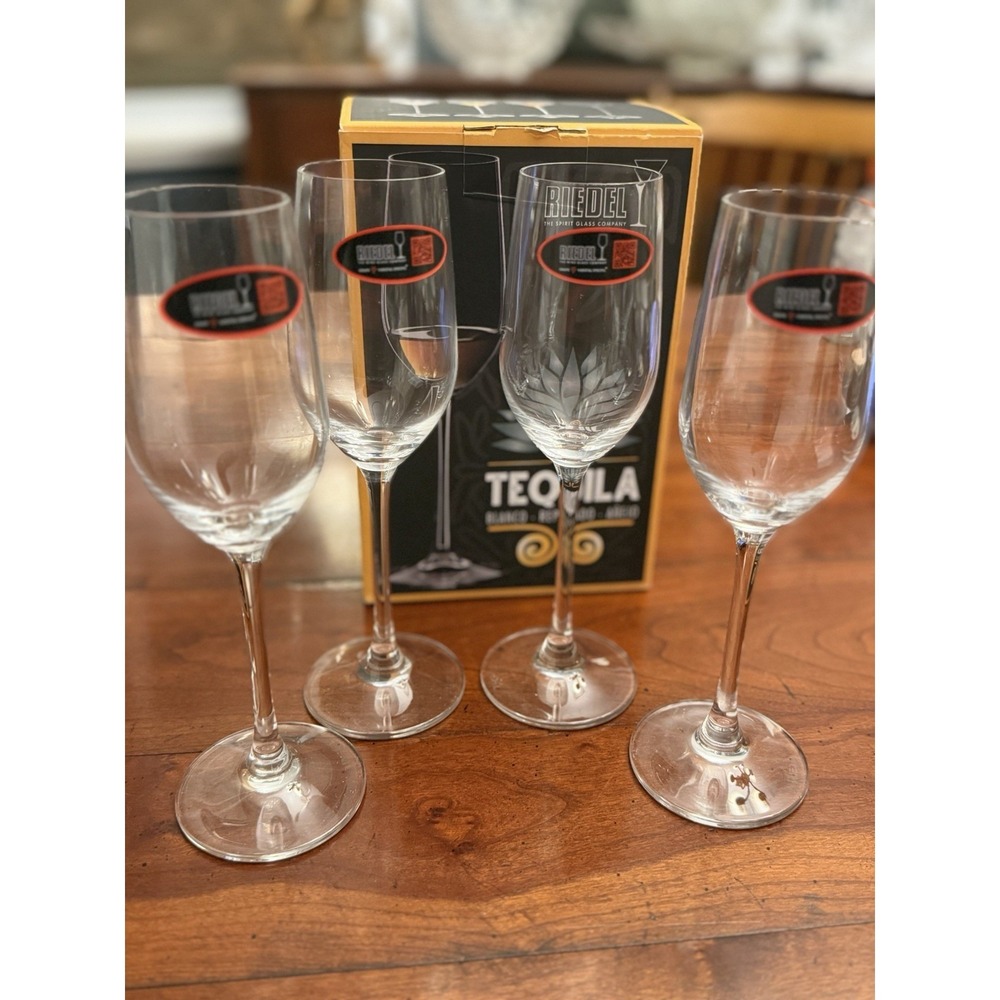 Riedel Ouverture Tequila Glasses Set of 4 Crystal Tasting Stemware 6408/18 NIB
